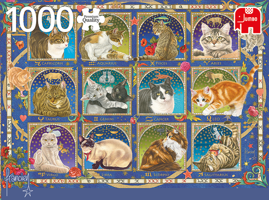 Cat Horoscope 1000 Piece Jigsaw Puzzle by Jumbo