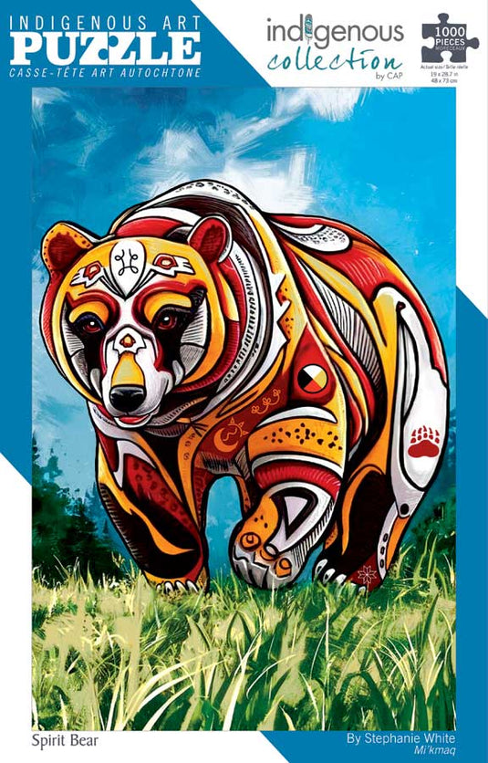 Spirit Bear (Mi'kmaq) 1000 Piece Jigsaw Puzzle by The Indigenous Collection