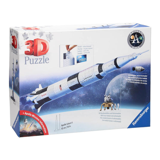 Apollo Saturn V Rocket 440 Piece 3D Jigsaw Puzzle by Ravensburger