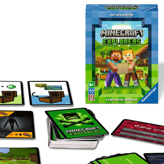 Minecraft Explorers Card Game Board Game by Ravensburger - 2