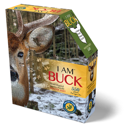 I Am Buck 550 Piece Puzzle by Madd Capp Box Front