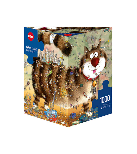 Cat's Life 1000 Piece Jigsaw Puzzle by Heye