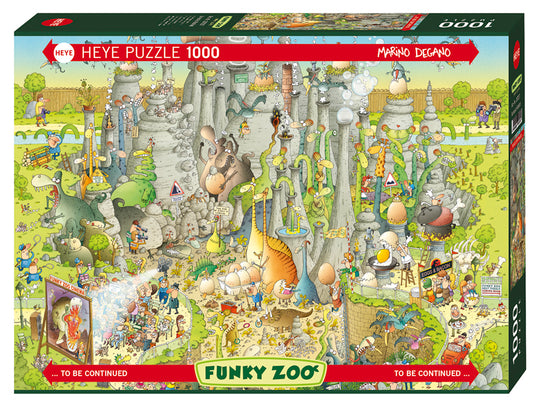 Funky Zoo: Jurassic Habitat 1000 Piece Jigsaw Puzzle by Heye