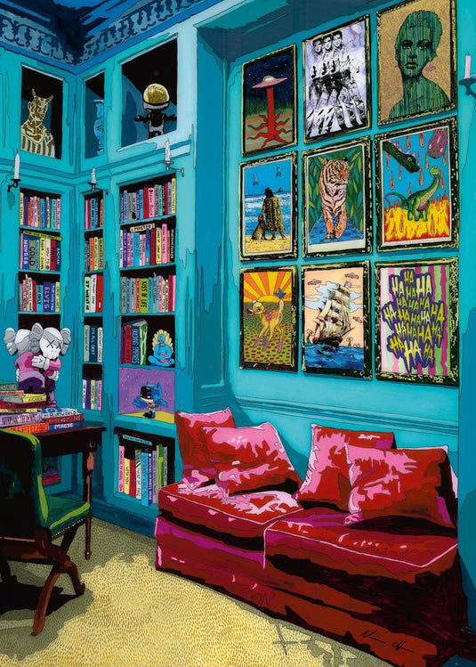 Room With Red Sofa, Room 1000 Piece Jigsaw Puzzle by Heye - 2