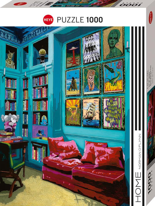 Room With Red Sofa, Room 1000 Piece Jigsaw Puzzle by Heye - 1