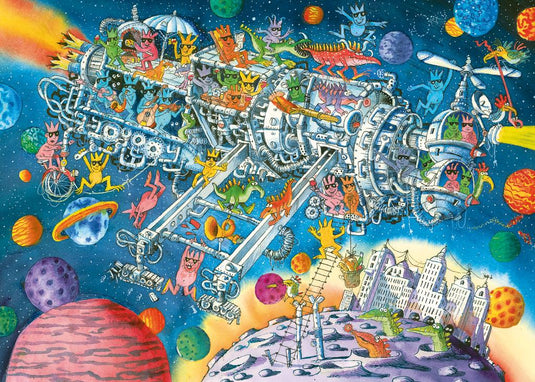 Aliens Welcome!, Paul, TB 1000 Piece Jigsaw Puzzle by Heye - 2