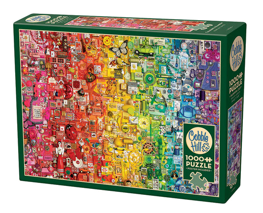 Colourful Rainbow 1000 Piece Jigsaw Puzzle by Cobble Hill