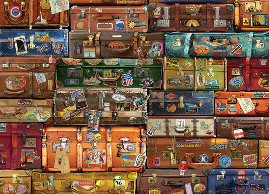 Luggage 1000 Piece Jigsaw Puzzle by Cobble Hill - 2