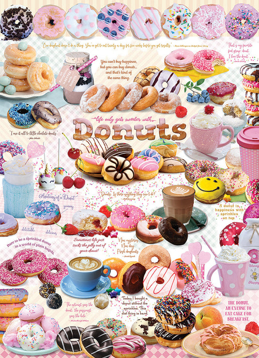 Donut Time 1000 Piece Jigsaw Puzzle by Cobble Hill - 2