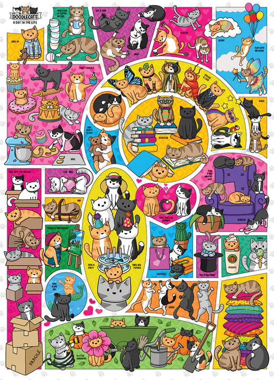 Doodlecats 1000 Piece Jigsaw Puzzle by Cobble Hill