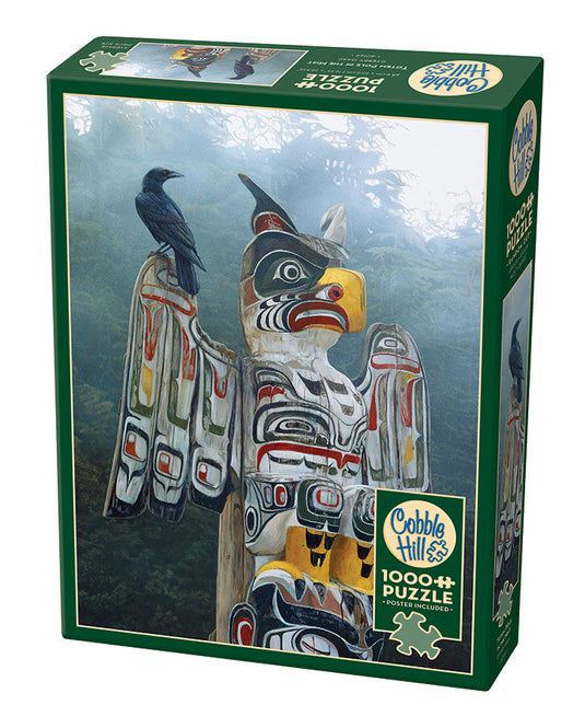 Totem Pole in the Mist 1000 Piece Jigsaw Puzzle by Cobble Hill - 1