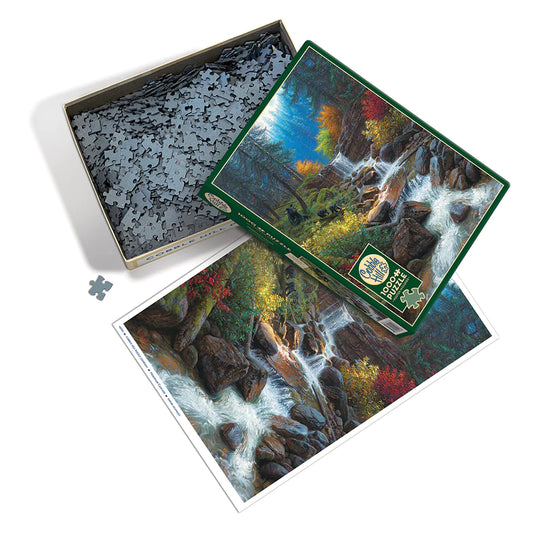 Mountain Cascade 1000 Piece Jigsaw Puzzle by Cobble Hill