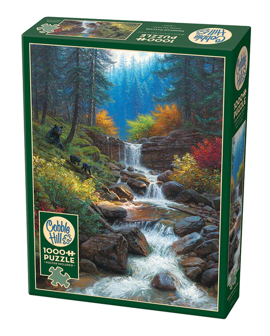 Mountain Cascade 1000 Piece Jigsaw Puzzle by Cobble Hill