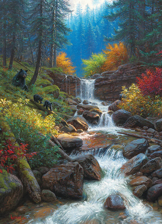 Mountain Cascade 1000 Piece Jigsaw Puzzle by Cobble Hill