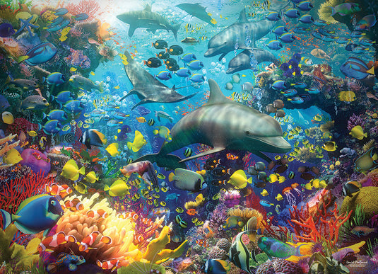 Vibrant Sea 1000 Piece Jigsaw Puzzle by Cobble Hill - 2