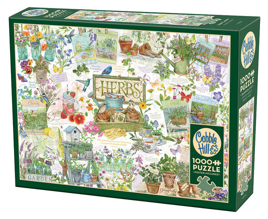 Herb Garden 1000 Piece Jigsaw Puzzle by Cobble Hill - 1