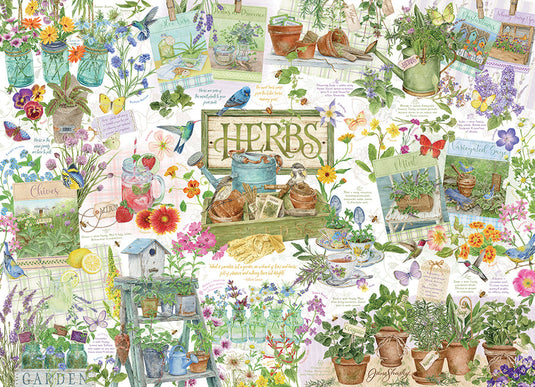 Herb Garden 1000 Piece Jigsaw Puzzle by Cobble Hill - 2