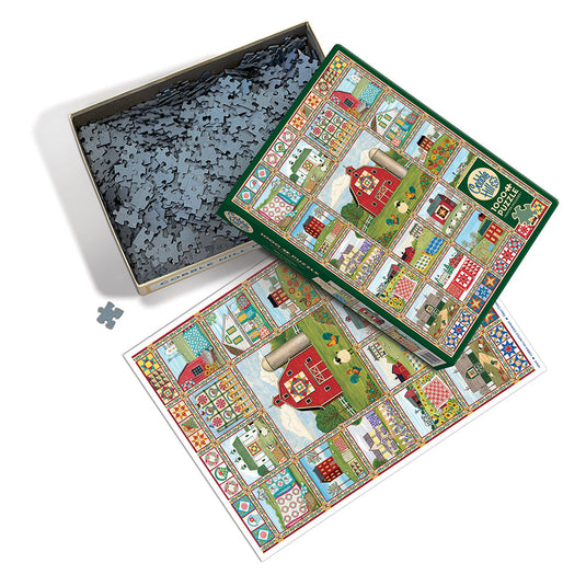 Quilt Country 1000 Piece Jigsaw Puzzle by Cobble Hill - 2