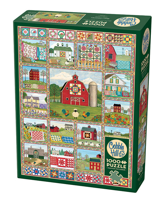 Quilt Country 1000 Piece Jigsaw Puzzle by Cobble Hill - 1