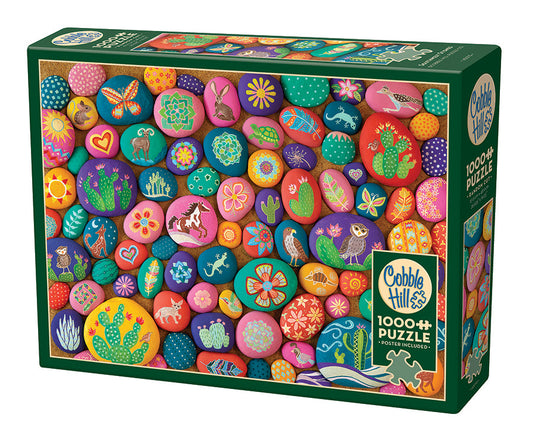 Southwest Stones 1000 Piece Jigsaw Puzzle by Cobble Hill - 1