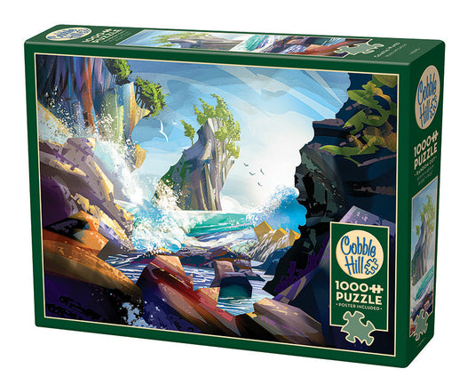 Coastal Waves 1000 Piece Jigsaw Puzzle by Cobble Hill - 1