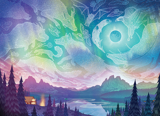 Aurora 1000 Piece Jigsaw Puzzle by Cobble Hill - 2