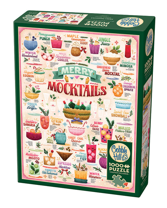 Merry Mocktails 1000 Piece Jigsaw Puzzle by Cobble Hill - 1