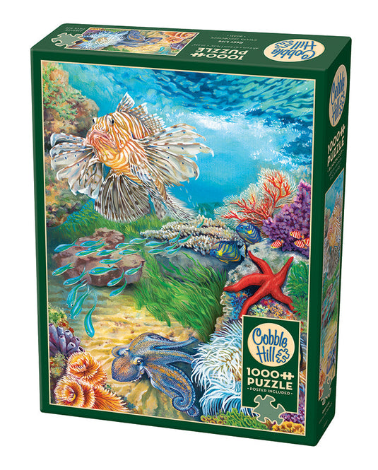 Reef Life 1000 Piece Jigsaw Puzzle by Cobble Hill - 1