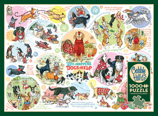 Dog Thoughts 1000 Piece Jigsaw Puzzle by Cobble Hill - 4