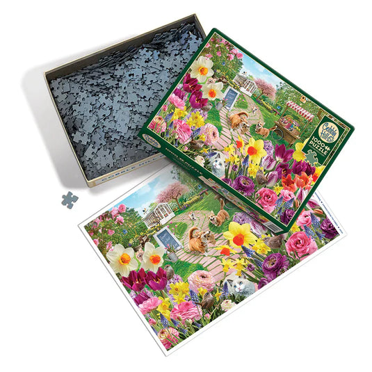 Springtime Frolic 1000 Piece Jigsaw Puzzle by Cobble Hill - 2