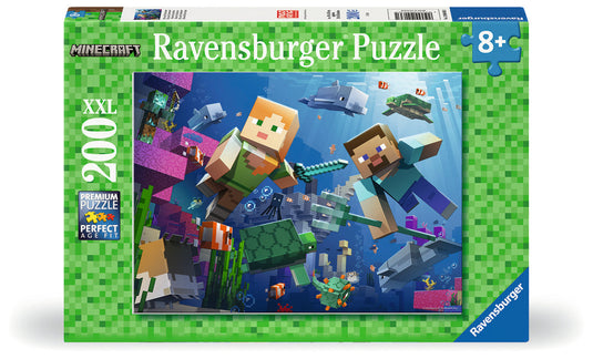 Minecraft 200 Piece Jigsaw Puzzle by Ravensburger - 1