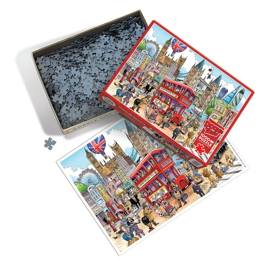 Doodletown: London Calling 1000 Piece Jigsaw Puzzle by Cobble Hill