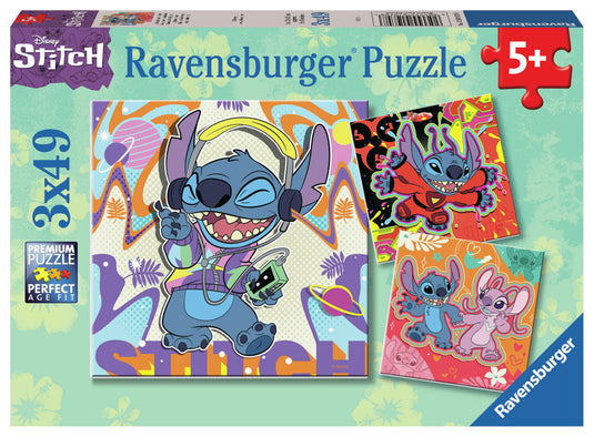 Stitch 3x49 Piece Jigsaw Puzzle by Ravensburger