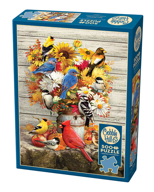 Fall Harvest 500 Piece Jigsaw Puzzle by Cobble Hill - 1