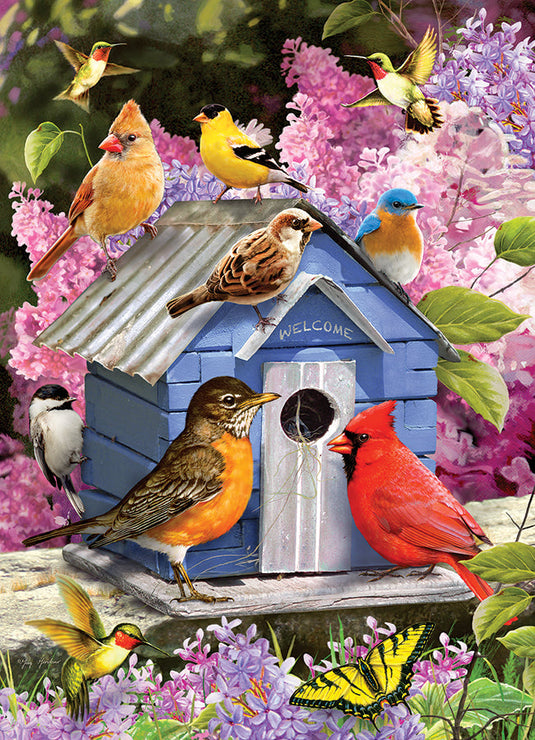 Spring Birdhouse 500 Piece Jigsaw Puzzle by Cobble Hill - 2
