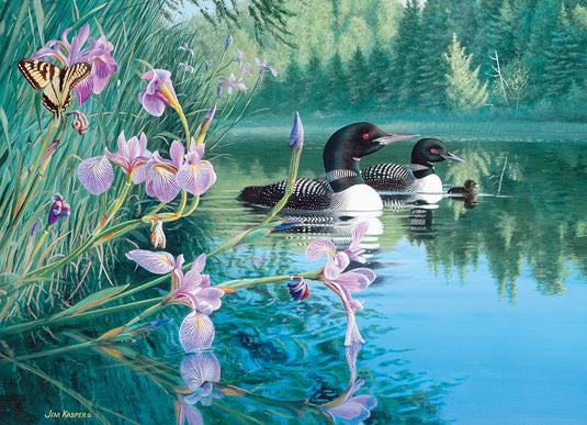 Iris Cove Loons 500 Piece Jigsaw Puzzle by Cobble Hill