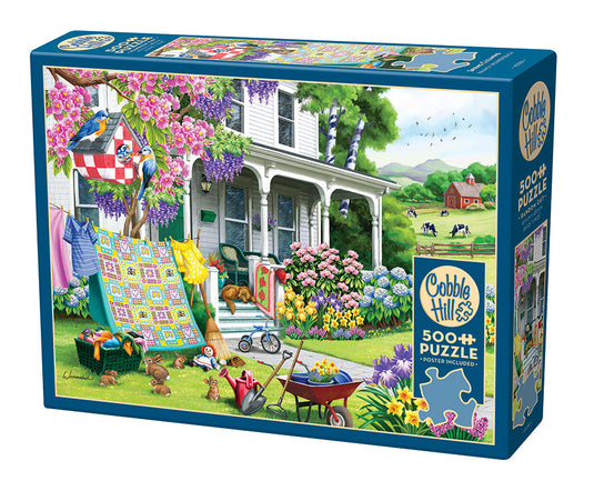 Spring Cleaning 500 Piece Jigsaw Puzzle by Cobble Hill - 1