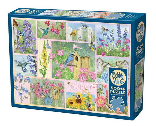 Garden Birds in Summer 500 Piece Jigsaw Puzzle by Cobble Hill - 1