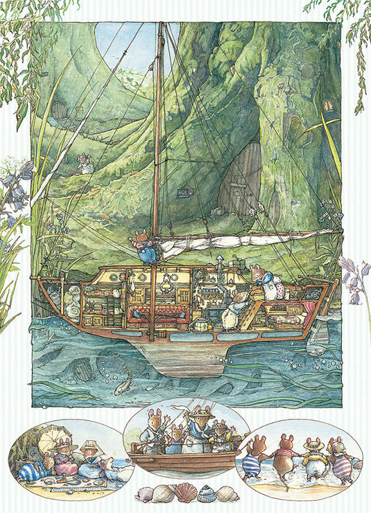 Brambly Hedge All Aboard! 500 Piece Jigsaw Puzzle by Cobble Hill - 2