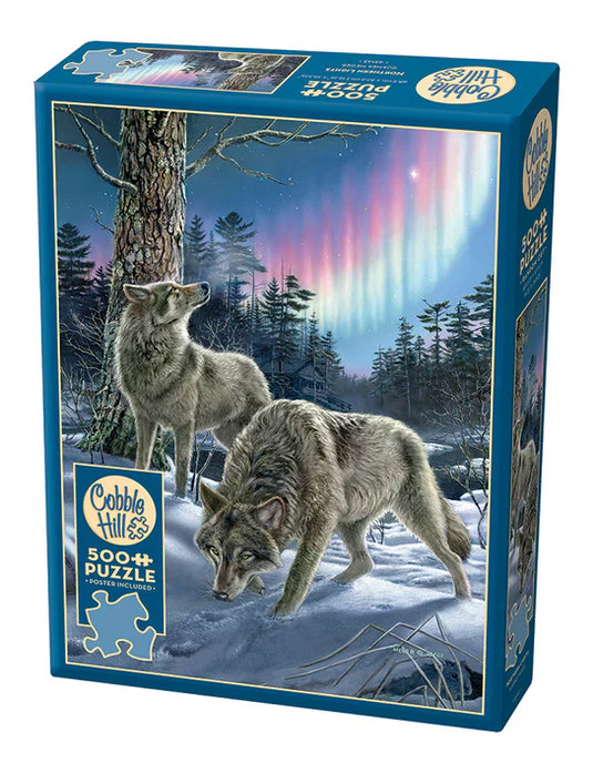 Northern Lights 500 Piece Jigsaw Puzzle by Cobble Hill - 1