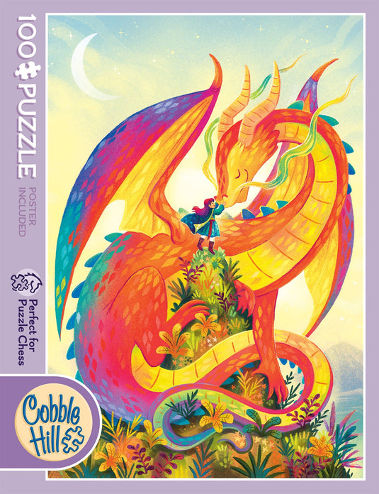 Rainbow Dragon 100 Piece Jigsaw Puzzle by Cobble Hill