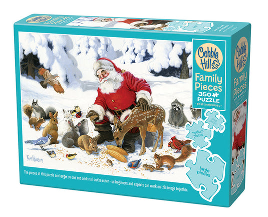 Santa Claus and Friends 350 (Family) Piece Jigsaw Puzzle by Cobble Hill - 1