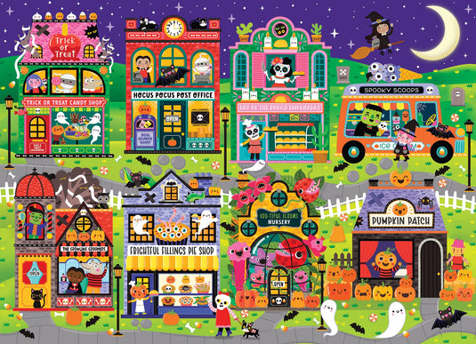 Boo Town (Family) 350 Piece Jigsaw Puzzle by Cobble Hill - 2