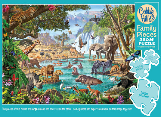 River of Life (Family) 350 Piece Jigsaw Puzzle by Cobble Hill - 5