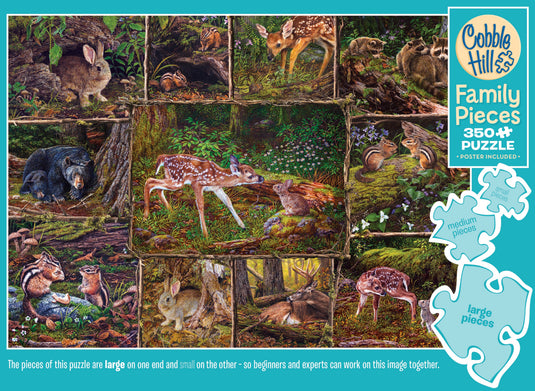 Into the Woods (Family) 350 Piece Jigsaw Puzzle by Cobble Hill - 5
