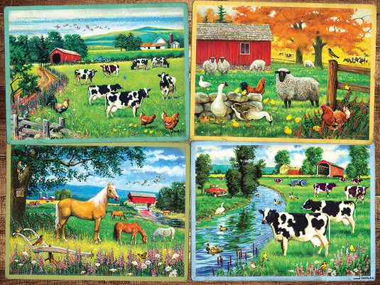 Country Friends 275 (Easy Handling) Piece Jigsaw Puzzle by Cobble Hill - 2