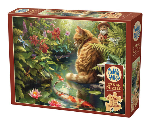 Koi Cat 275 (Easy Handling) Piece Jigsaw Puzzle by Cobble Hill - 1
