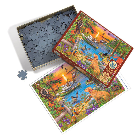 Camping at Sunset Cove 275 Piece Jigsaw Puzzle by Cobble Hill