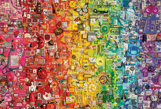 Rainbow 2000 Piece Jigsaw Puzzle by Cobble Hill - 2