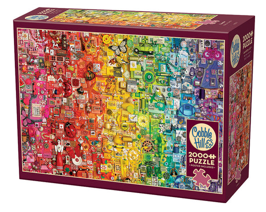 Rainbow 2000 Piece Jigsaw Puzzle by Cobble Hill - 1